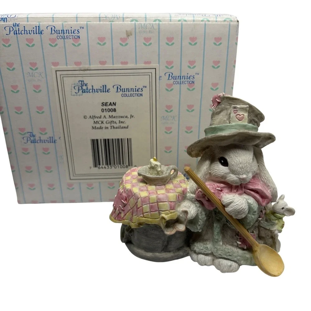 1993 The Patchville Bunnies SEAN Figurine Alfred Mazzuca Jr MCK Easter Rabbit